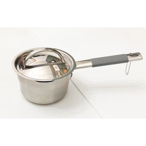 David Burke Gourmet Pro Stainless Saucepan with Lid 1.3 Qt